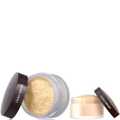 Laura Mercier Translucent Loose Setting Powder Home & Away Duo (various Shades) - Honey In Brown