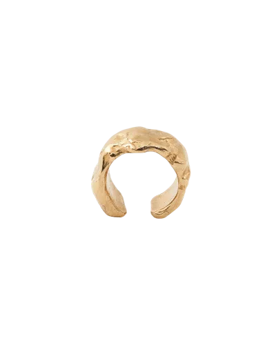 Laura Micheli Jewelry Earth Maxi Ear Cuff In Gold