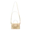 Laura Olaru Women's Amelie Gold Croco Leather Bag With Heart Attached