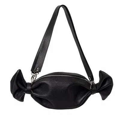Laura Olaru Women's Candy Black Leather Bag