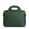 Laura Olaru Women's Fabiola Green Textured-leather Laptop Bag In Green