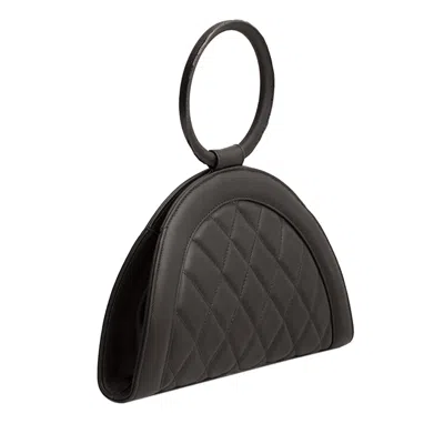 Laura Olaru Women's Fany Mini Quilted Black Leather Bag