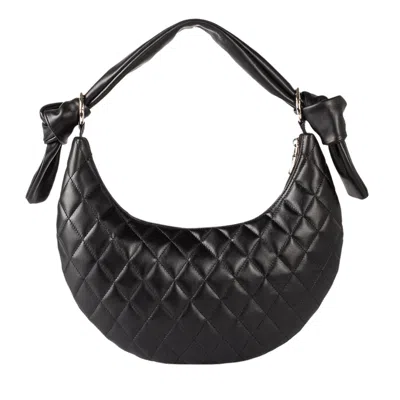 Laura Olaru Women's Mara Quilted Black Leather Bag