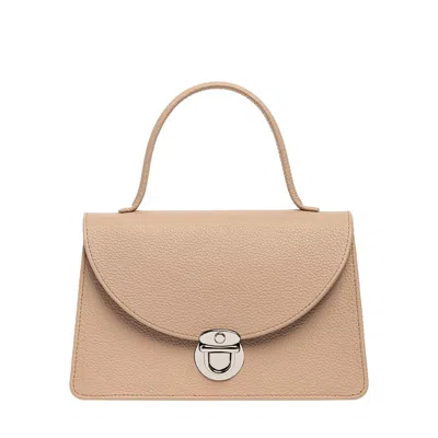 Laura Olaru Women's Neutrals Amelie Nude Leather Bag In Black/brown
