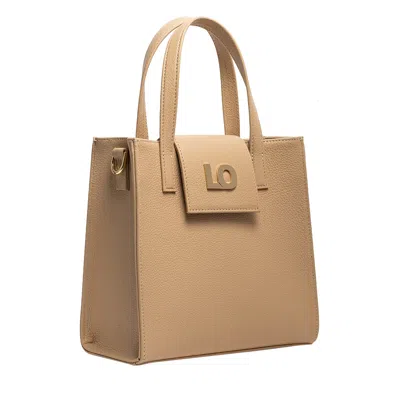 Laura Olaru Women's Neutrals Zitta Nude Leather Bag In Black/brown