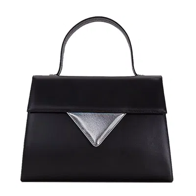 Laura Olaru Women's Office Equal Black Leather Handbag