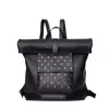 Laura Olaru Women's Rock Black Leather Backpack In Black