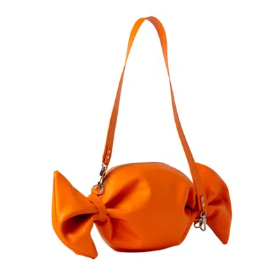 Laura Olaru Women's Yellow / Orange Candy Orange Leather Bag In Yellow/orange