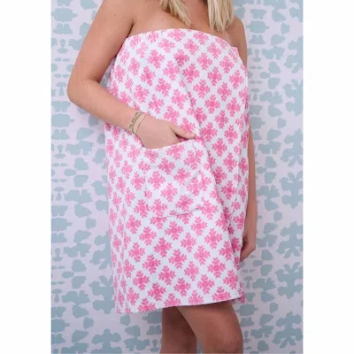 Laura Park Brushstrokes Bath Wrap In Pink