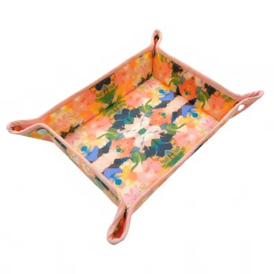 Laura Park Color Me Happy Snap Tray In Orange In Multi