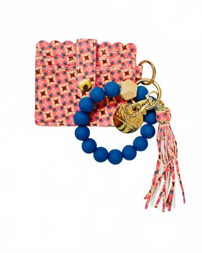 Laura Park Women's Keychain Wallet In Lucky Blossom In Pink