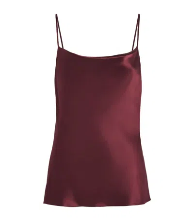 Laura Pitharas Cowl-neck Cami Top In Purple