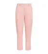 Laura Pitharas Silk Geometric Wide-leg Trousers