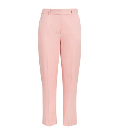 Laura Pitharas Silk Geometric Wide-leg Trousers