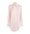 Laura Pitharas Silk Oversized-collar Shirt
