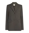 Laura Pitharas Wool Single-breasted Blazer In Green