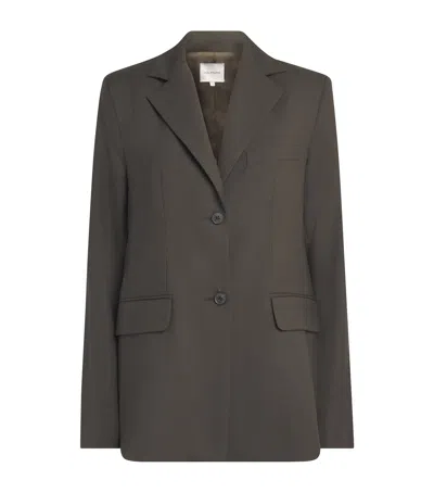 Laura Pitharas Wool Single-breasted Blazer In Green