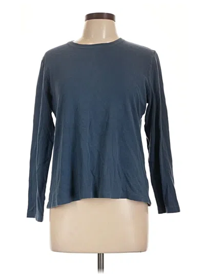 Pre-owned Laura Scott 3/4 Sleeve T-shirt In Blue