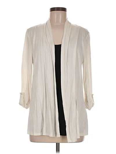 Pre-owned Laura Scott 3/4 Sleeve T-shirt In Ivory