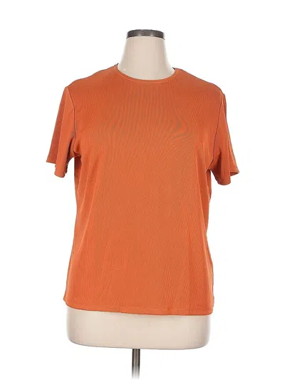 Pre-owned Laura Scott Active T-shirt In Orange