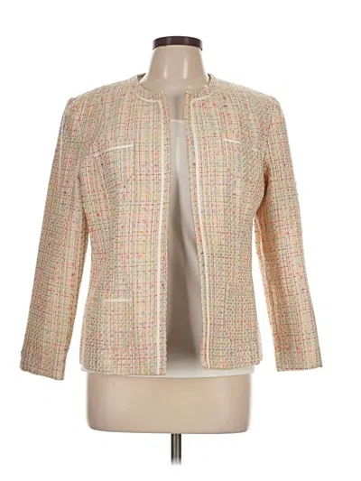 Pre-owned Laura Scott Blazer Jacket In Ivory