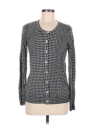 Pre-owned Laura Scott Cardigan Sweater In Black