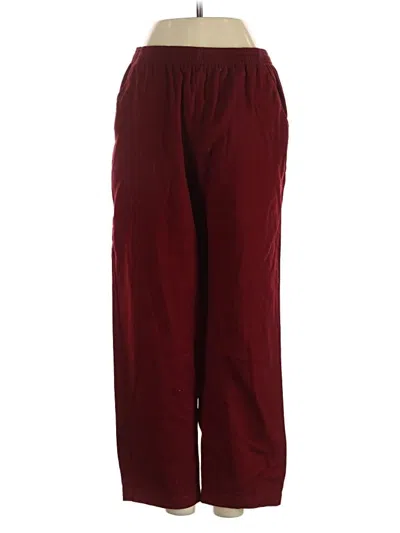 Pre-owned Laura Scott Casual Pants In Burgundy