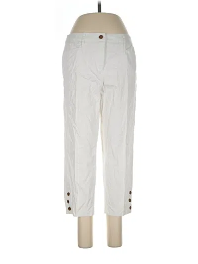 Pre-owned Laura Scott Casual Pants In Ivory