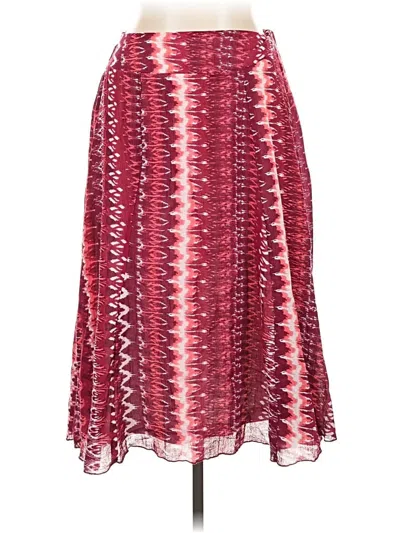 Pre-owned Laura Scott Casual Skirt In Burgundy