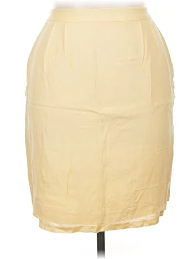 Pre-owned Laura Scott Casual Skirt In Yellow
