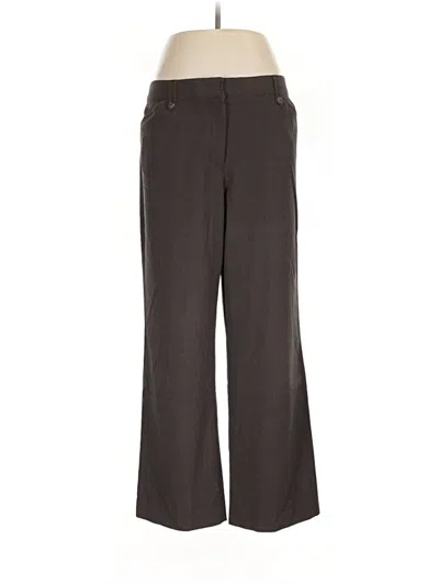 Pre-owned Laura Scott Dress Pants In Brown