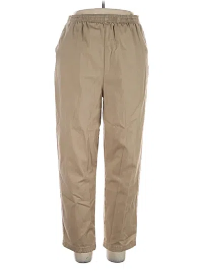 Pre-owned Laura Scott Khaki Pant In Tan