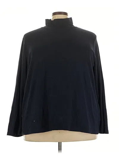 Pre-owned Laura Scott Long Sleeve Turtleneck In Black