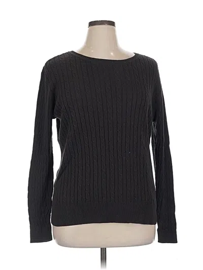 Pre-owned Laura Scott Pullover Sweater In Black