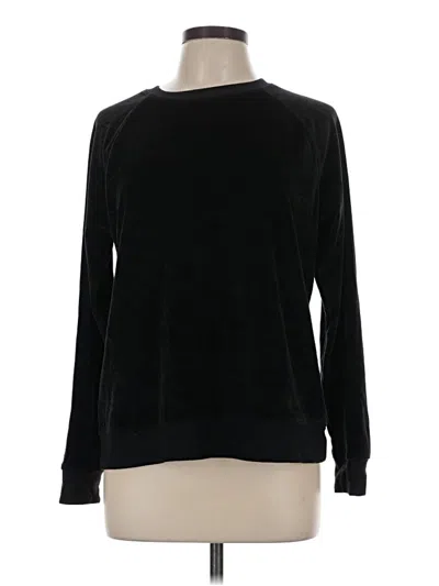 Pre-owned Laura Scott Pullover Sweater In Black