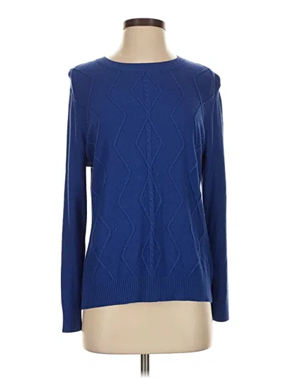 Pre-owned Laura Scott Pullover Sweater In Blue