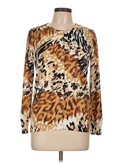 Pre-owned Laura Scott Pullover Sweater In Gold