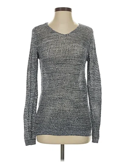Pre-owned Laura Scott Pullover Sweater In Gray