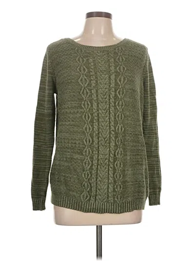 Pre-owned Laura Scott Pullover Sweater In Green