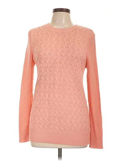 Pre-owned Laura Scott Pullover Sweater In Pink