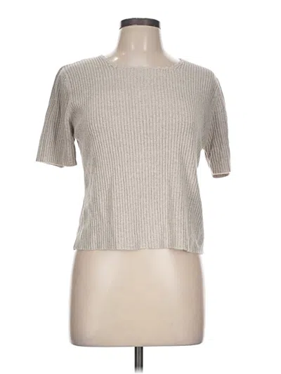 Pre-owned Laura Scott Pullover Sweater In Tan