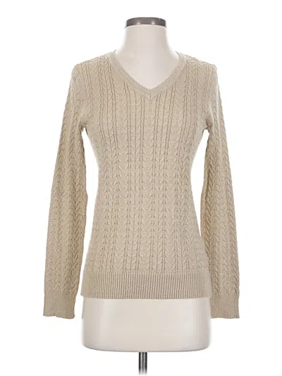 Pre-owned Laura Scott Pullover Sweater In White