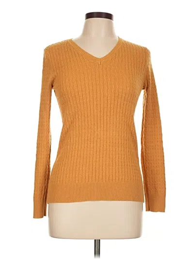 Pre-owned Laura Scott Pullover Sweater In Yellow