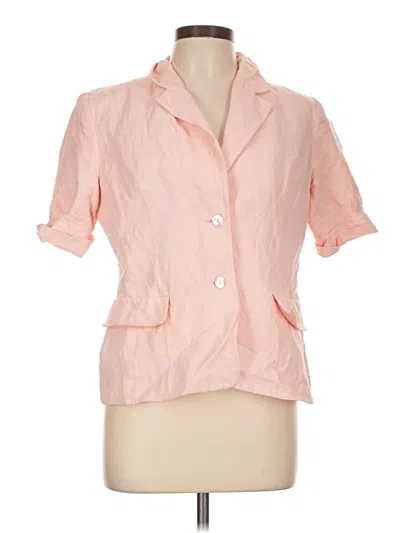 Pre-owned Laura Scott Short Sleeve Blouse In Pink