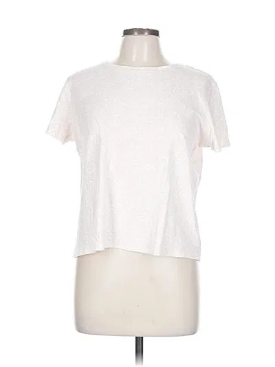 Pre-owned Laura Scott Short Sleeve T-shirt In Ivory