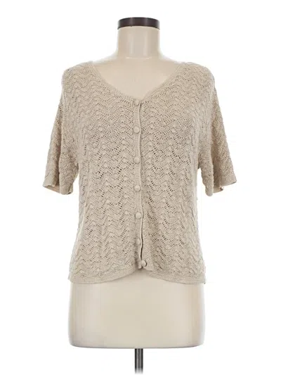 Pre-owned Laura Scott Short Sleeve T-shirt In Tan