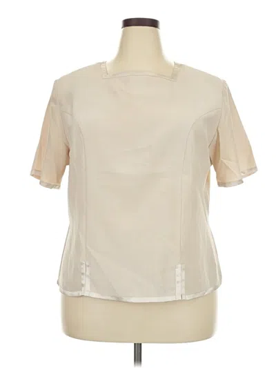 Pre-owned Laura Scott Short Sleeve T-shirt In White