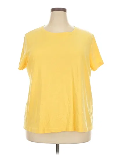 Pre-owned Laura Scott Short Sleeve T-shirt In Yellow