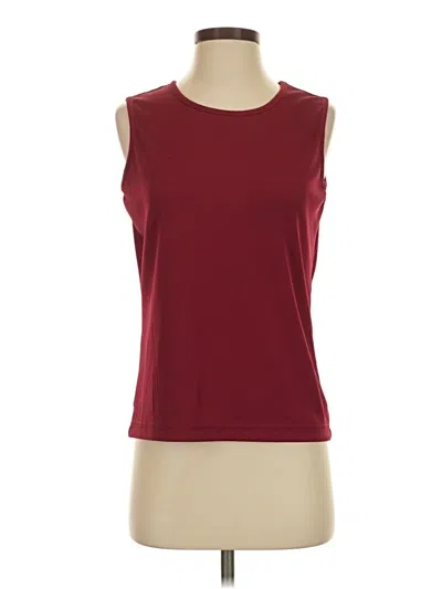 Pre-owned Laura Scott Sleeveless T-shirt In Burgundy