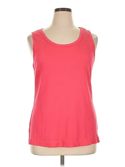 Pre-owned Laura Scott Sleeveless T-shirt In Pink